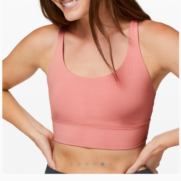 LULULEMON Longline Energy Bra 4 Peach Pink 🍑 - Picture 5 of 10